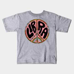 Libra Peace Sign Kids T-Shirt